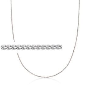 30” Sterling Silver Wheat Spiga 1mm Chain